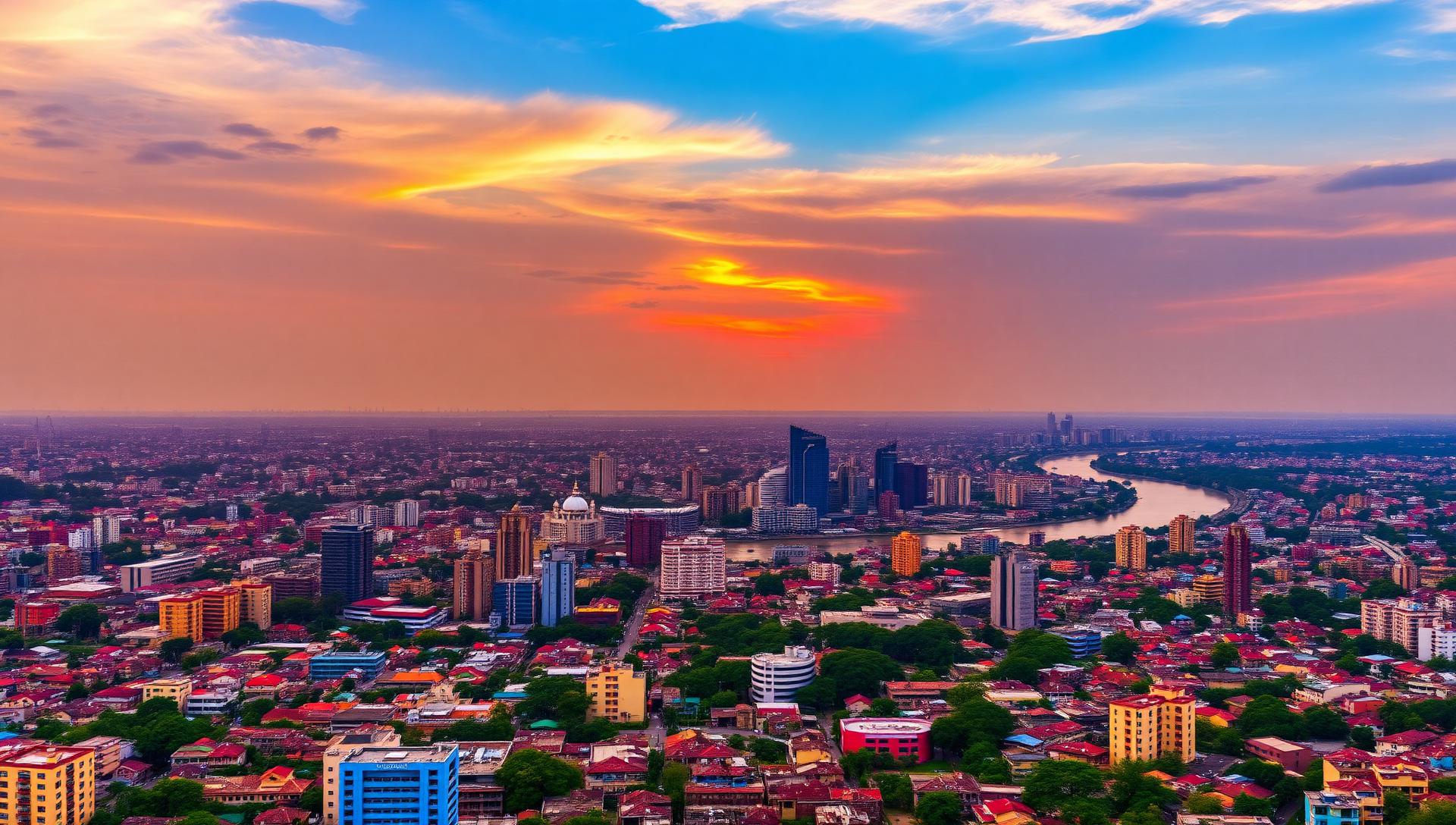 Marché animé de Kinshasa